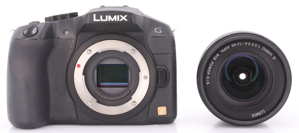 Panasonic Lumix DMC-G6 zwart + 12-60mm ASPH Power OIS occasion