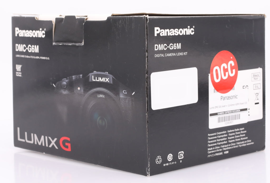Panasonic Lumix DMC-G6 zwart + 12-60mm ASPH Power OIS occasion