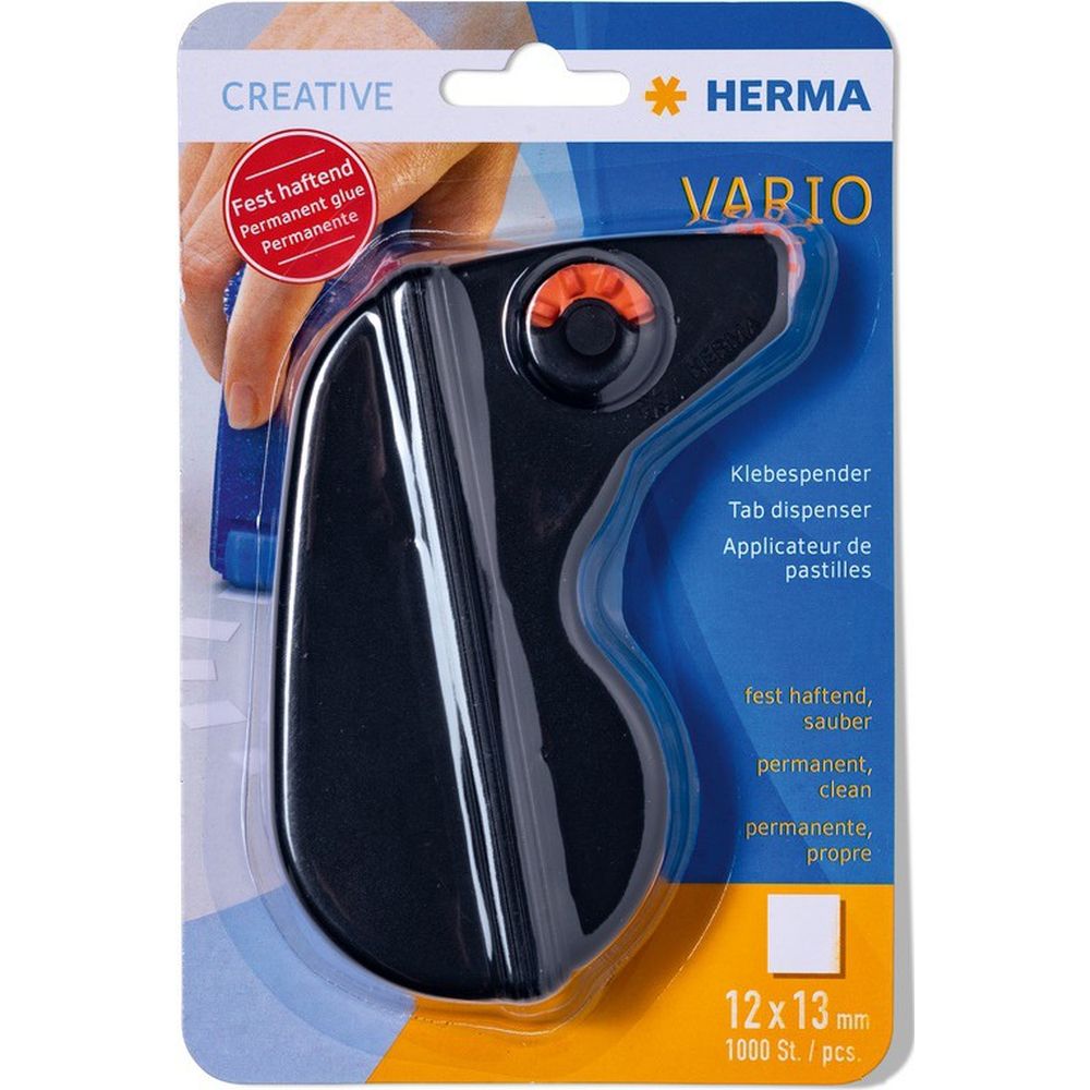 Herma vario magic Klebespender, schwarz, 1000 St.