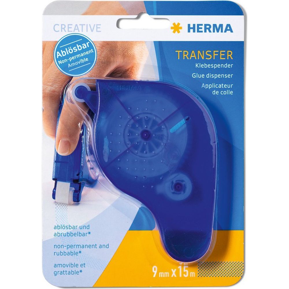 Herma Transfer Glue Dispenser blue 15m