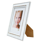 Deknudt Photo frame white with brown accent 20x30 S221H3