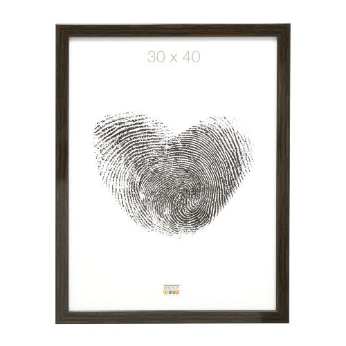 Deknudt Narrow frame in grey-brown root wood color 13x18