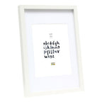 Deknudt white Photo Frame with white Passe-board 20x25