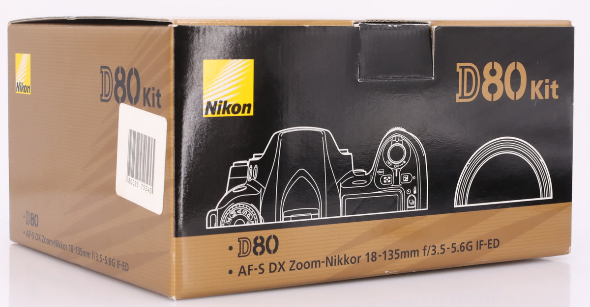 Nikon D80 body + AF-S 18-135mm F/3.5-5.6G ED DX occasion