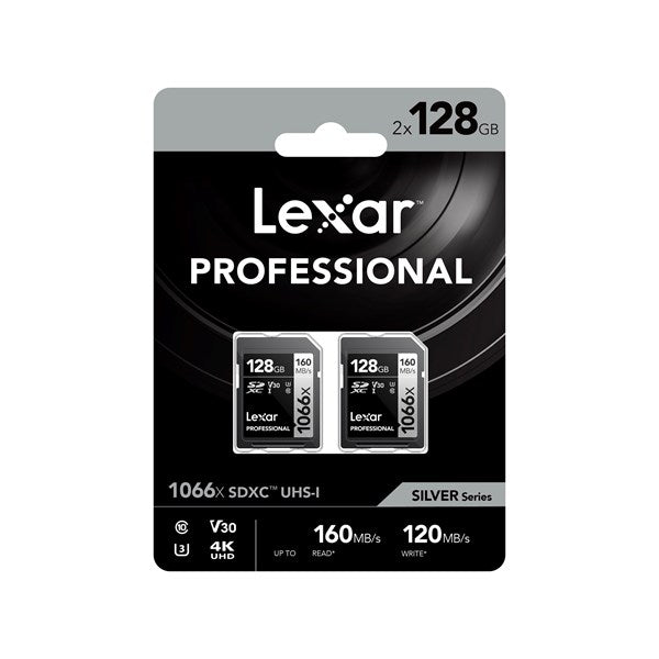 Lexar SDXC Professional 1066x 128GB V30 2-pack