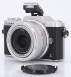 Panasonic Lumix DMC-GF7 zwart/zilver + 12-32mm F/3.5-5.6 Asph Mega OIS zilver occasion