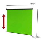 StudioKing Wall Pull-Down Green Screen FB-180200WG 180x200 cm Chroma Green