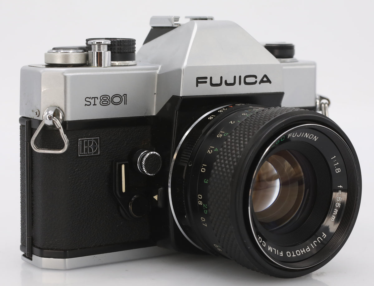 Fujica ST801 body chrome + 55mm F/1.8 EBC occasion