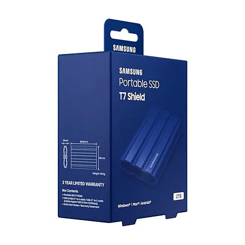 Samsung Portable SSD T7 Shield 2TB blau