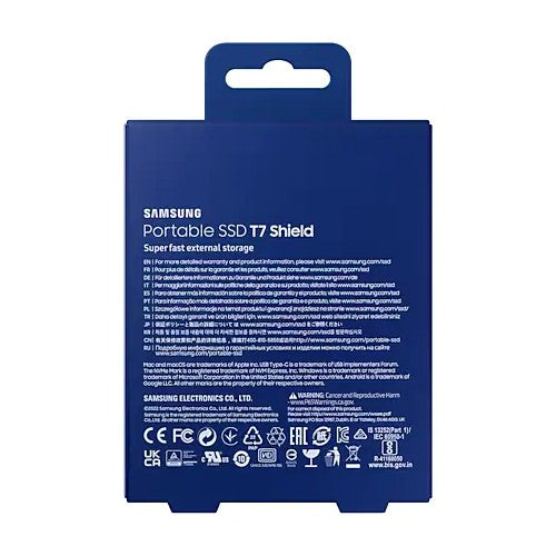 Samsung Portable SSD T7 Shield 2TB blau