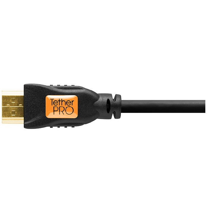 Tether Tools TetherPro HDMI-Micro-zu-HDMI-2.0-Kabel, 1 Fuß (0,3 m), Schwarz