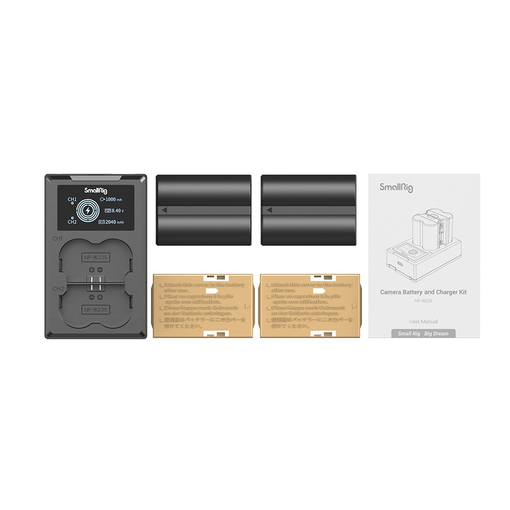 SmallRig NP-W235 Kamera-Akku- und Ladegerät-Kit 3822