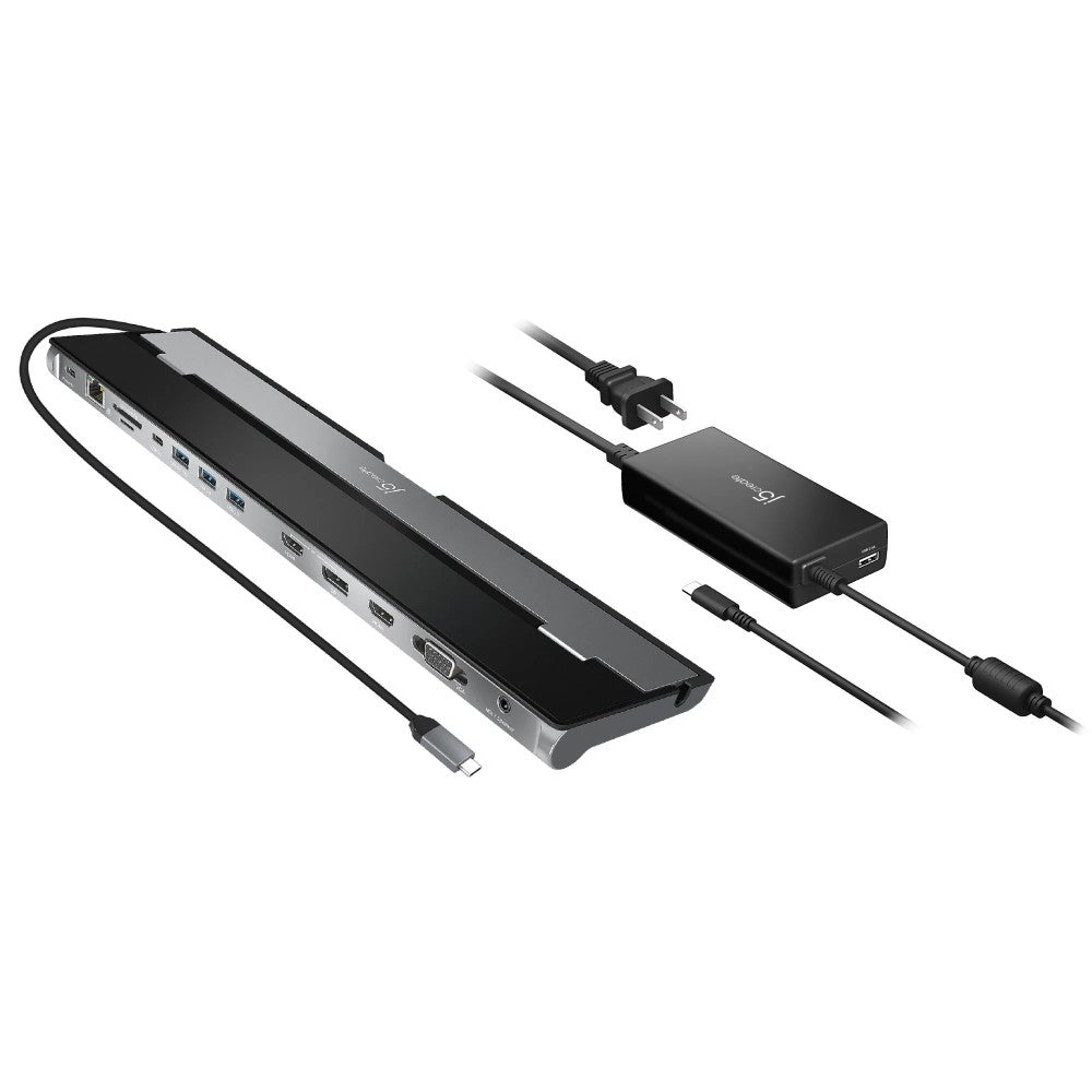 j5create USB-C™ Triple Display Docking Station mit 100W PD Adapter - EU
