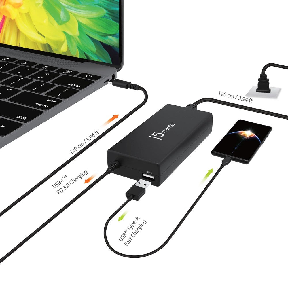 j5create USB-C™ Triple Display Docking Station mit 100W PD Adapter - EU