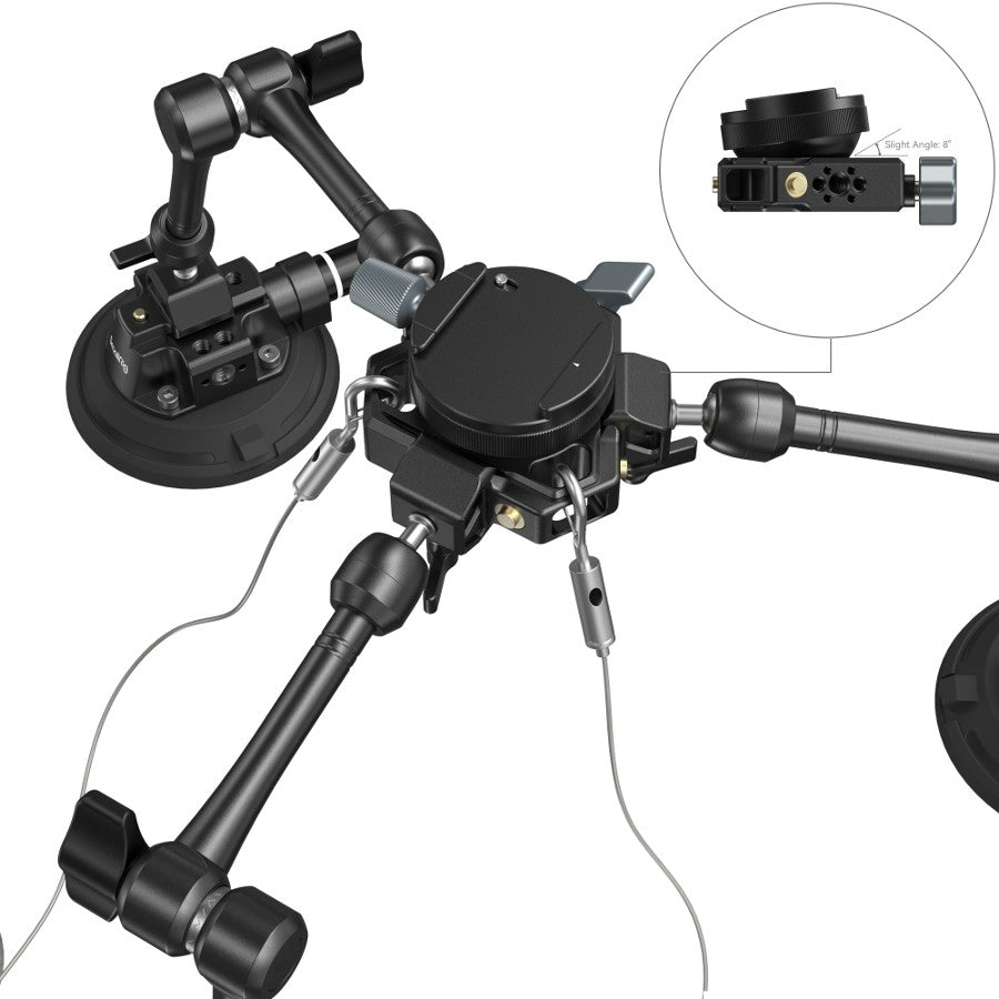 SmallRig 3565 4-Arm-Saugnapf-Kamerahalterungsset SC-15K