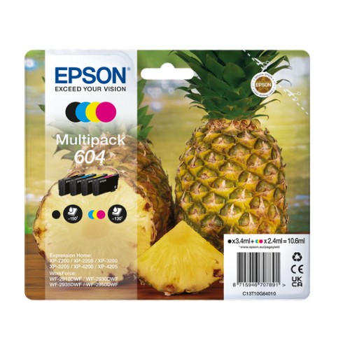 Epson Multipack 4colours 604 EasyMail Ink Cartridge