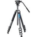 Leofoto Manba LV-284C Stativ + BV-5 Videokopf