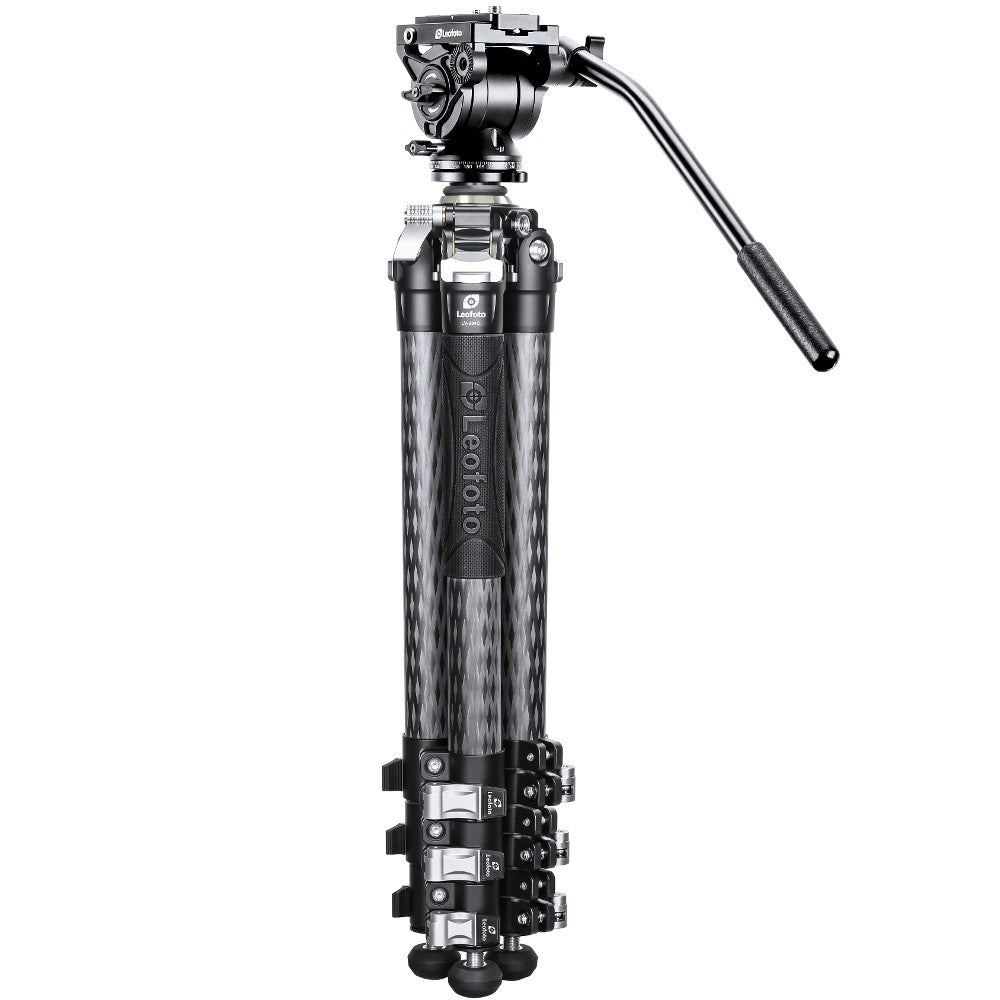 Leofoto Manba LV-284C Stativ + BV-5 Videokopf