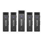 Boya Drahtloses Mikrofon 1 RX-4TX TRRS-TRS