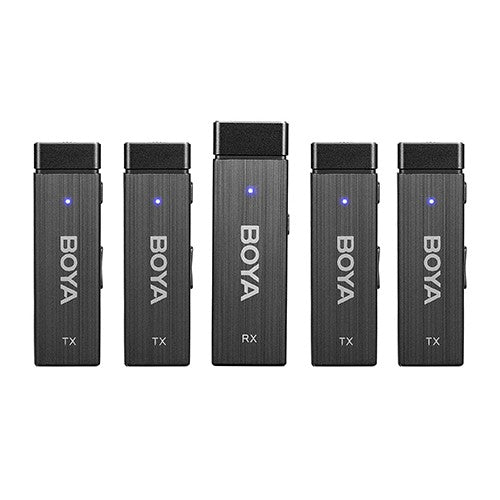 Boya Drahtloses Mikrofon 1 RX-4TX TRRS-TRS