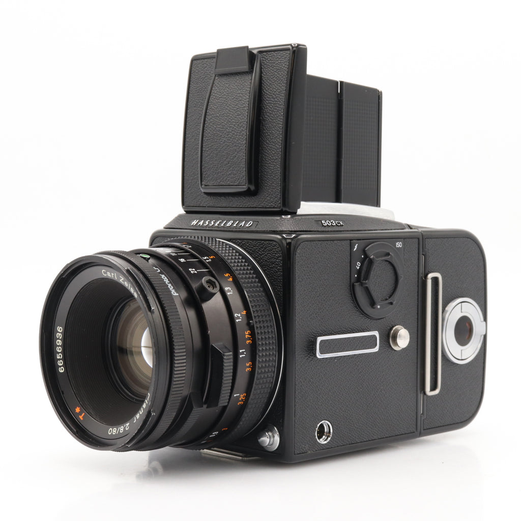 Hasselblad 503CX + 80mm F/2.8 Planar CF + A12 filmback occasion