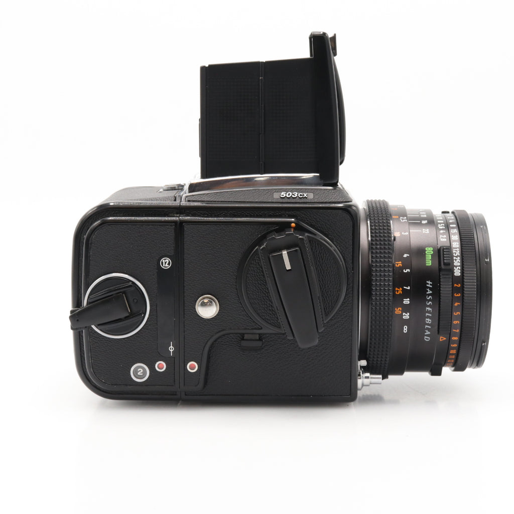 Hasselblad 503CX + 80mm F/2.8 Planar CF + A12 filmback occasion
