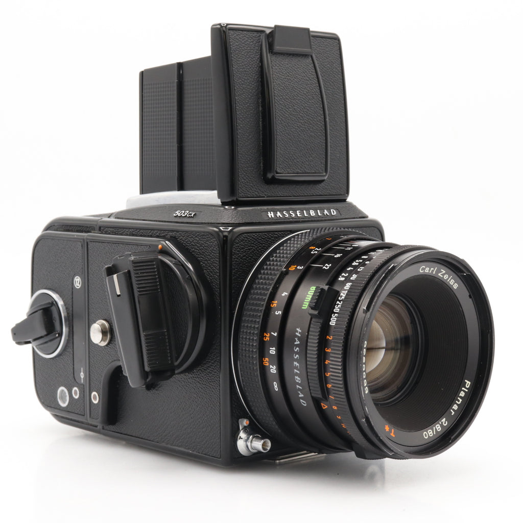 Hasselblad 503CX + 80mm F/2.8 Planar CF + A12 filmback occasion