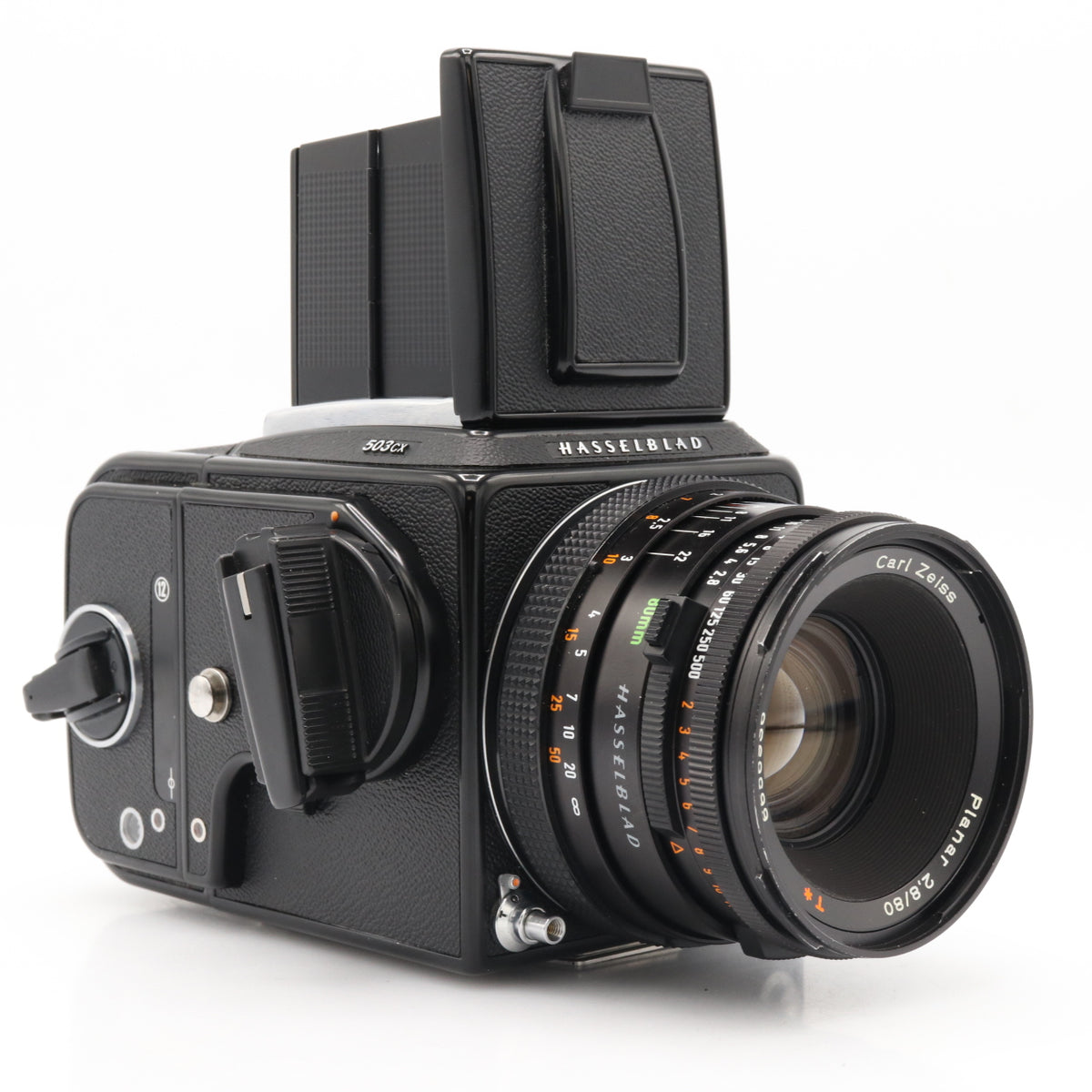 Hasselblad 503CX + 80mm F/2.8 Planar CF + A12 filmback occasion