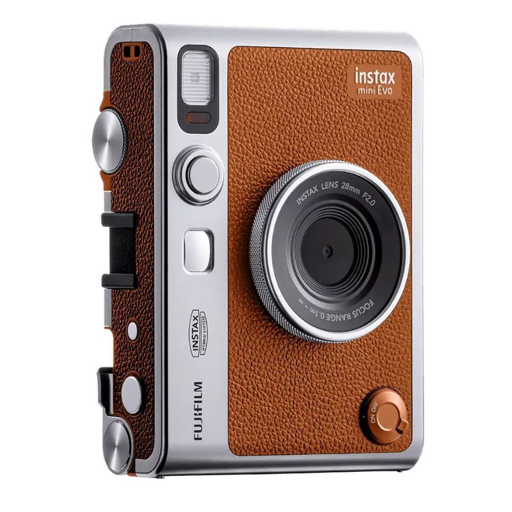 Fujifilm INSTAX mini Evo - Typ C Sofortbildkamera, braun