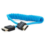 Kondor Blue Coiled Full HDMI Cable (12-24")