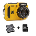Kodak Waterproof WPZ-2 gelb, 4-fach-Zoom, WLAN + zusätzlicher Akku + 16 GB Speicherkarte