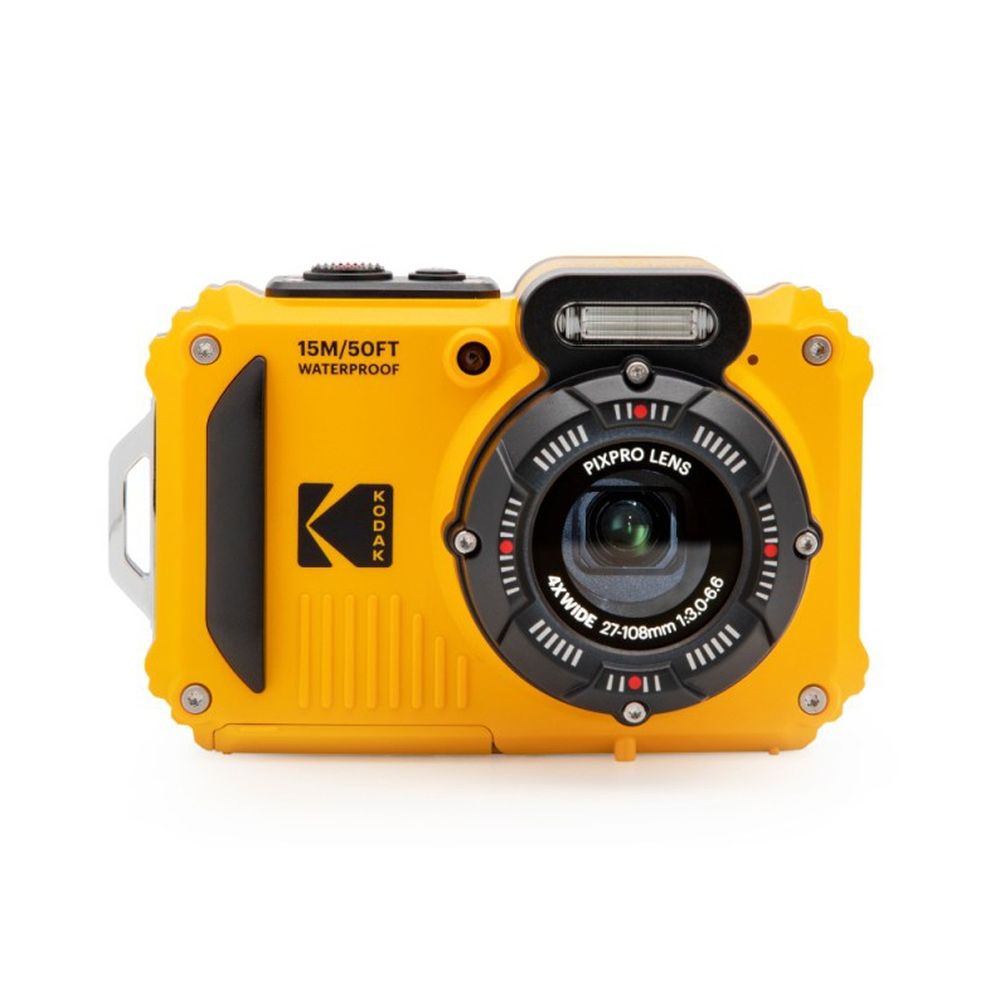 Kodak Waterproof WPZ-2 gelb, 4-fach-Zoom, WLAN + zusätzlicher Akku + 16 GB Speicherkarte
