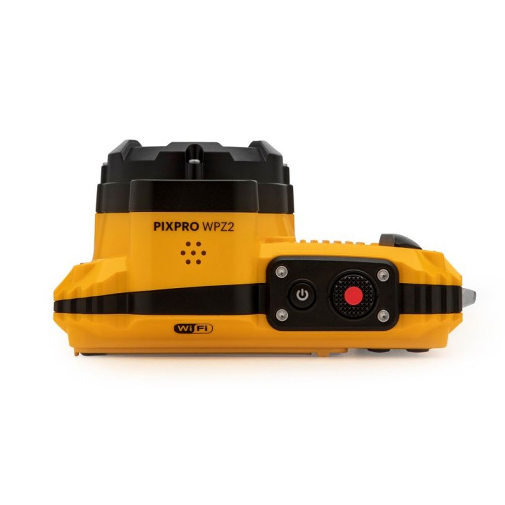 Kodak Waterproof WPZ-2 gelb, 4-fach-Zoom, WLAN + zusätzlicher Akku + 16 GB Speicherkarte