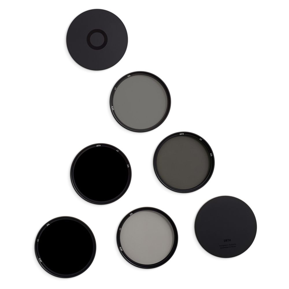 Urth 62mm ND2, ND4, ND8, ND64, ND1000 Lens Filter Kit (Plus+)