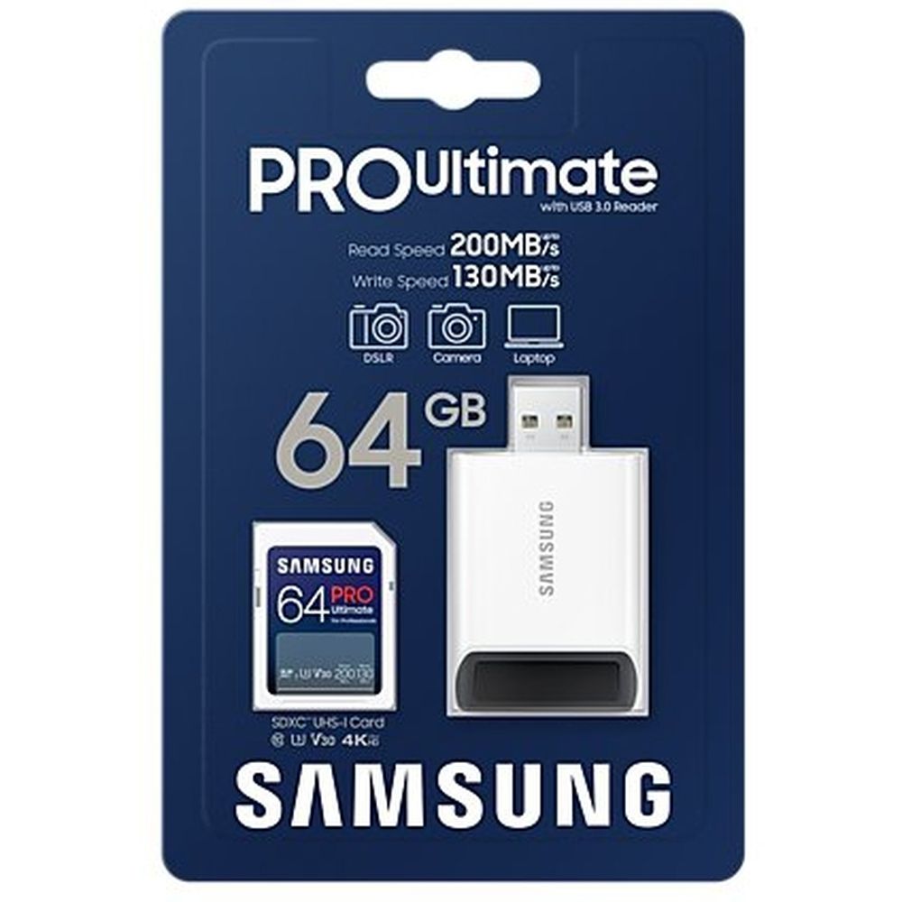 Samsung SD PRO Ultimate 64 GB mit Lesegerät