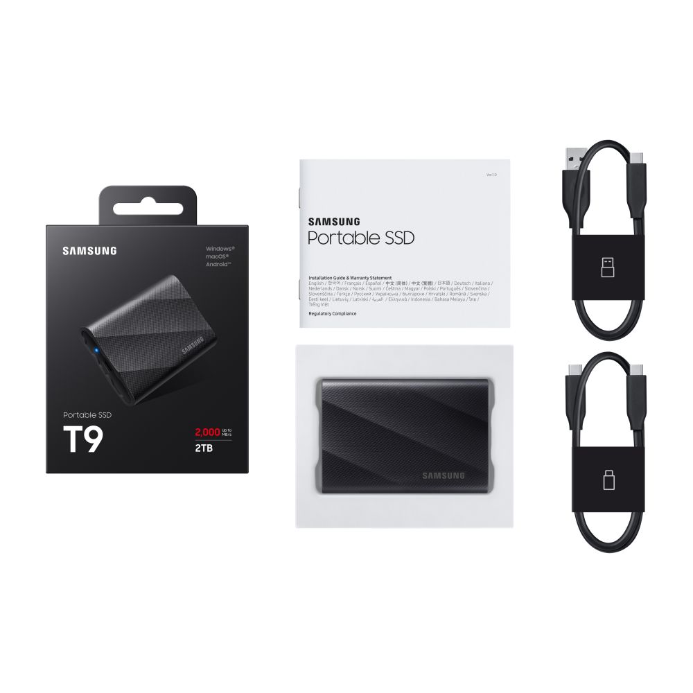 Samsung Portable SSD T9 2TB, Black