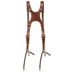 The Hantler Dual camera harness Cognac / Brass, Large