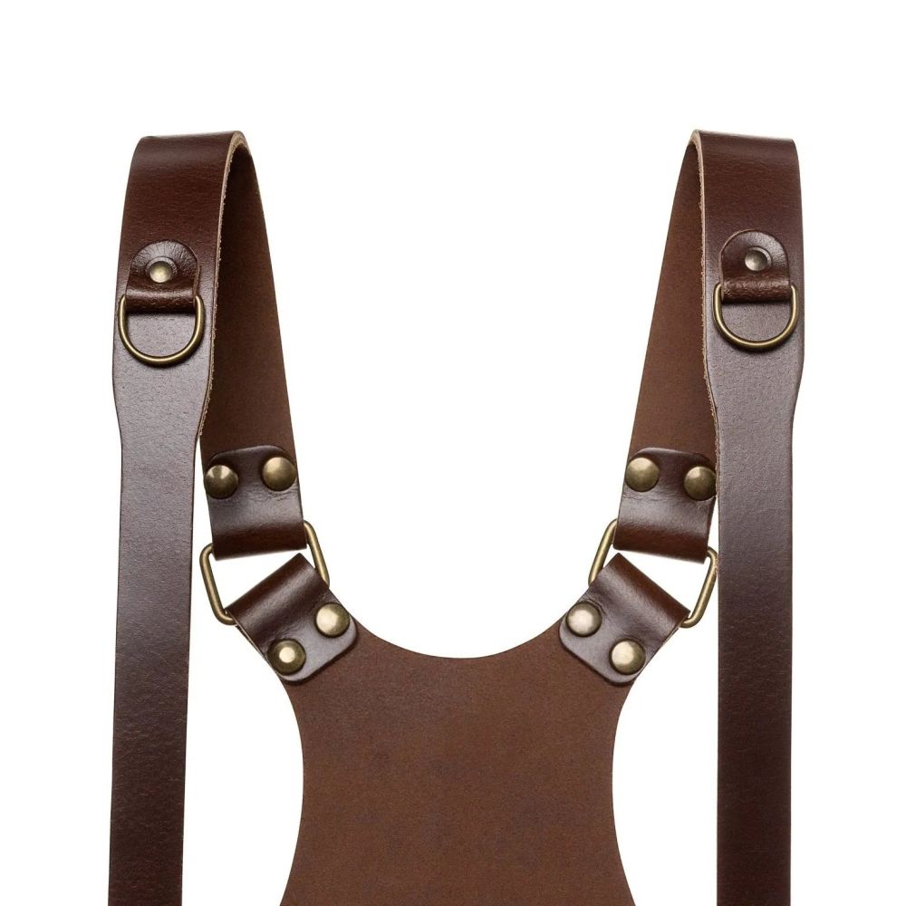 Das Hantler Dual-Kameragurtzeug Brandy / Messing, Regular