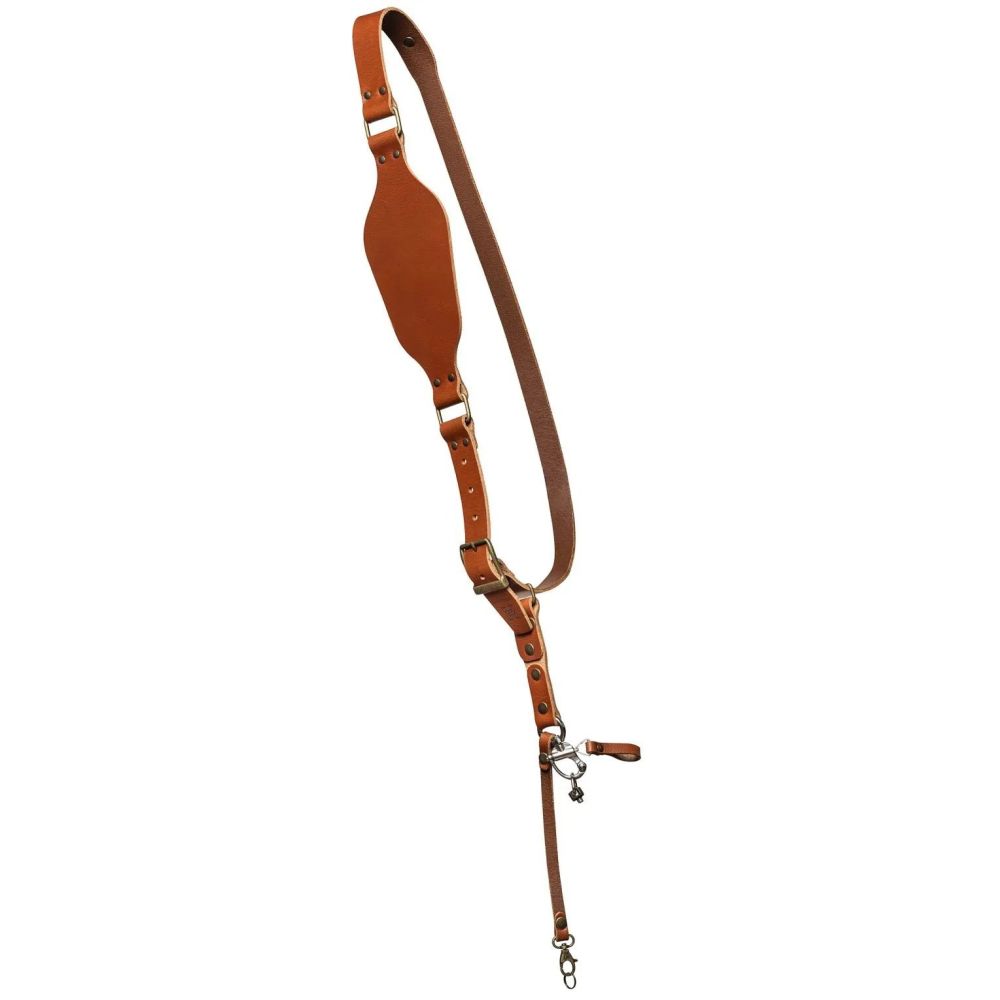 Der Hantler Kamera-Schultergurt Cognac / Messing, Regular