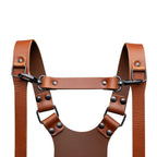 The Hantler Chest strap Cognac / Brass, 22cm