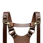 Der Hantler Brustgurt Brandy / Altsilber, 22cm