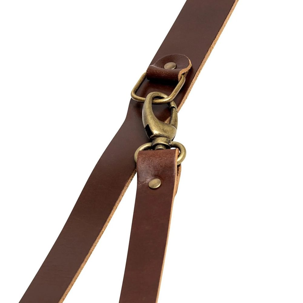 Der Hantler Brustgurt Brandy / Altsilber, 22cm