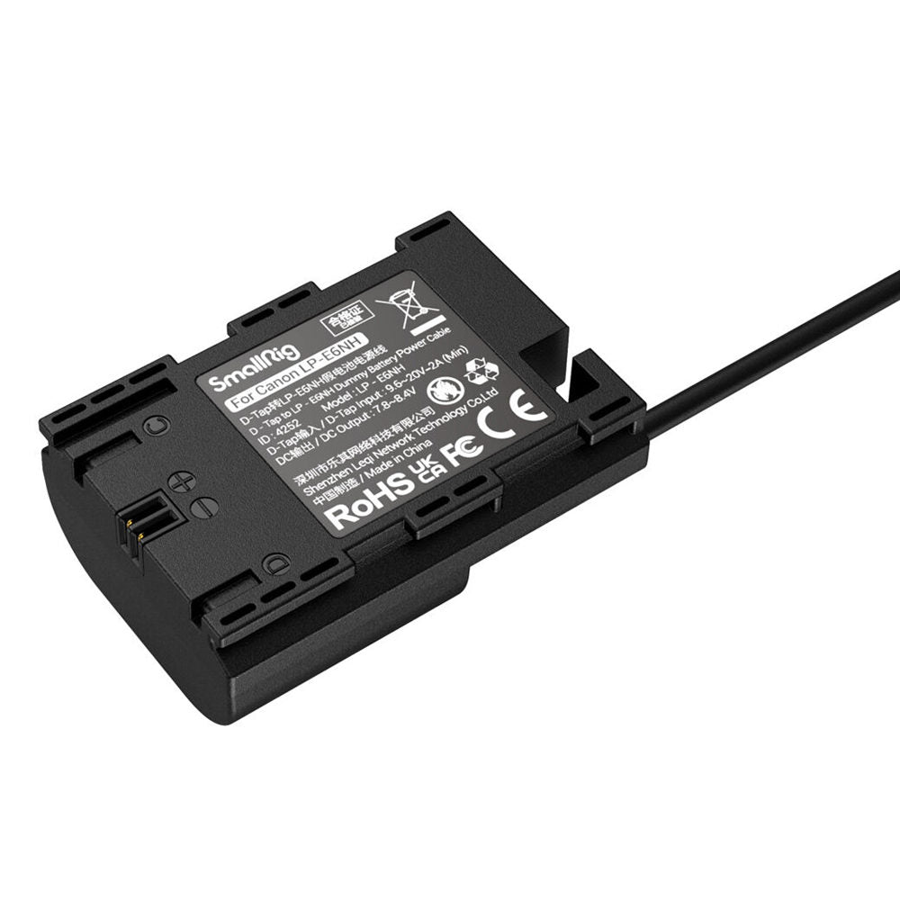 SmallRig 4252 Dummy-Batterie Stromkabel D-Tap zu LP-E6NH