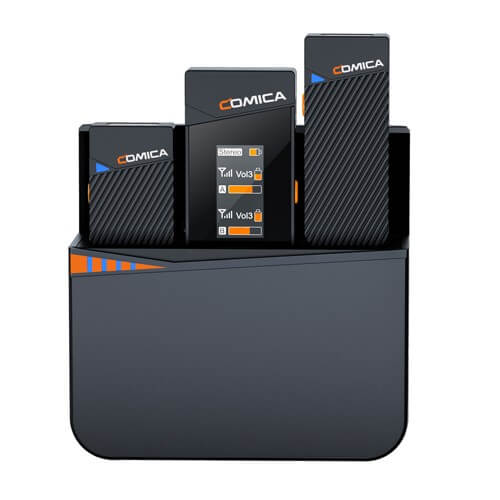 Comica 2.4G Mini Wireless Microphone - 2 Sender + Ladekoffer