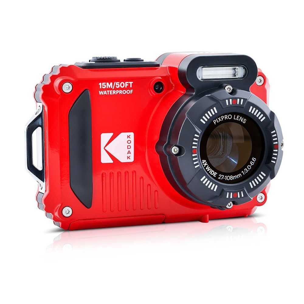 Kodak Waterproof PixPro WPZ-2 rot 4x Zoom, WiFi + Zusatzakku + 16GB Speicherkarte