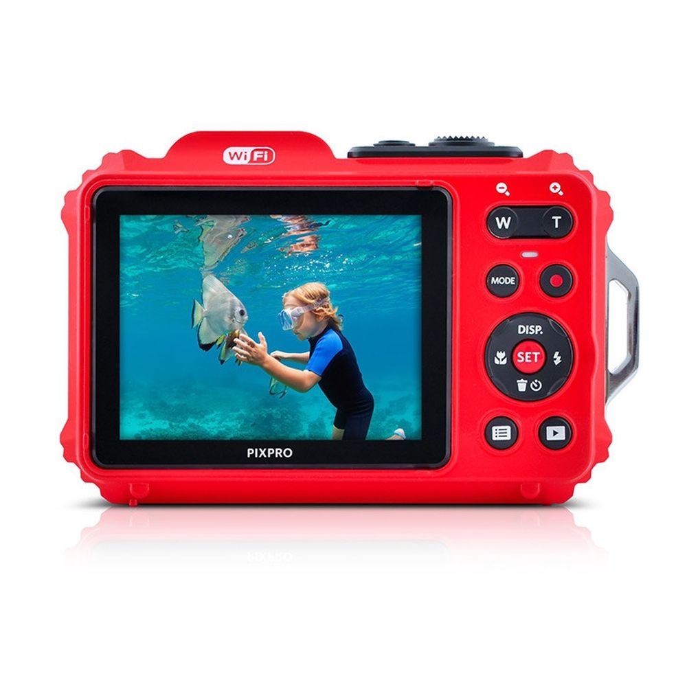 Kodak Waterproof PixPro WPZ-2 rot 4x Zoom, WiFi + Zusatzakku + 16GB Speicherkarte