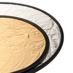 Caruba Reflexionsschirm 2 in 1 Gold & Silber, 45cm