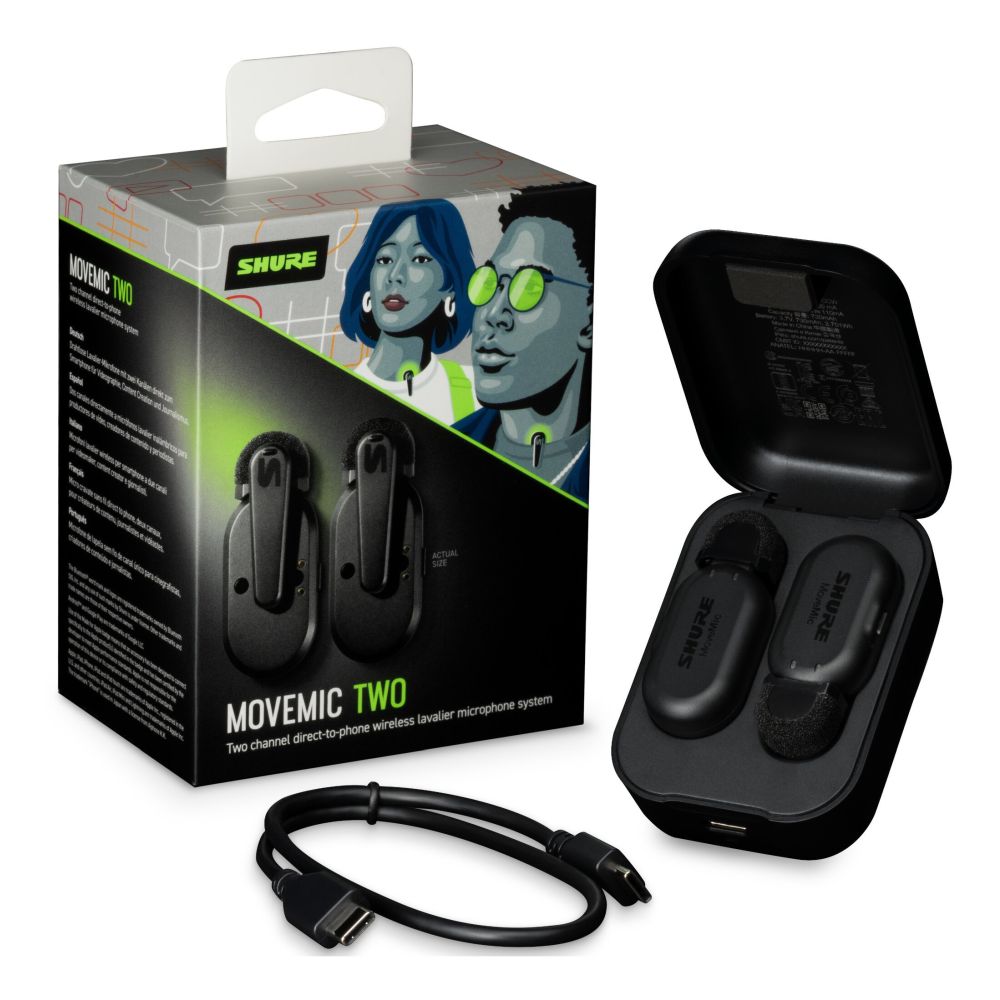 Shure MoveMic MV-TWO Drahtloses Lavalier-System