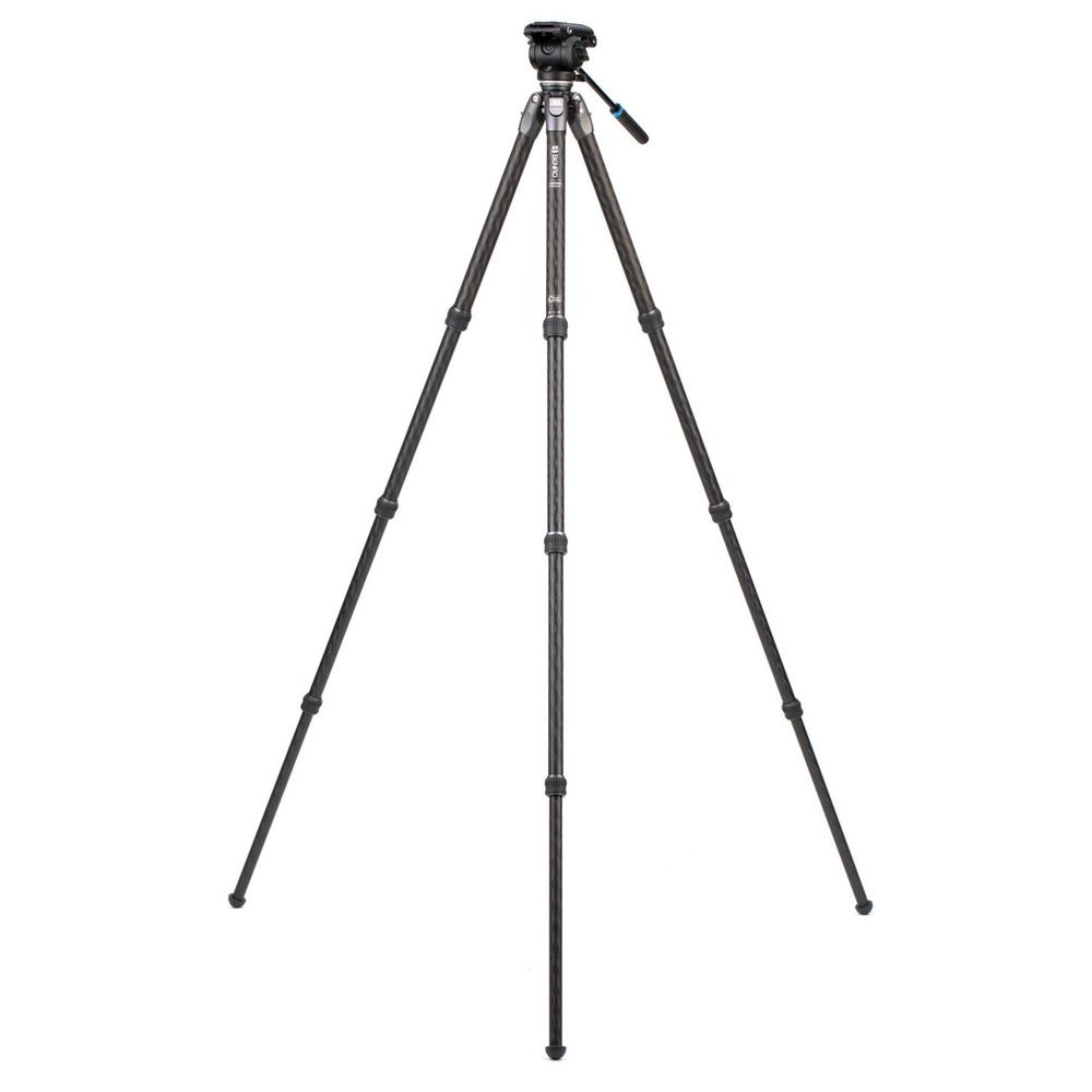 Benro Tortoise Carbon Stativ mit S4PRO Videokopf 34C Nivellierbasis
