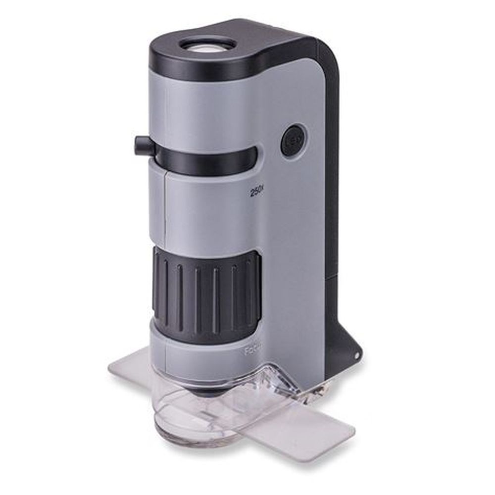 Carson Handmikroskop MP-250 MicroFlip 100-250x mit Smartphone-Adapter